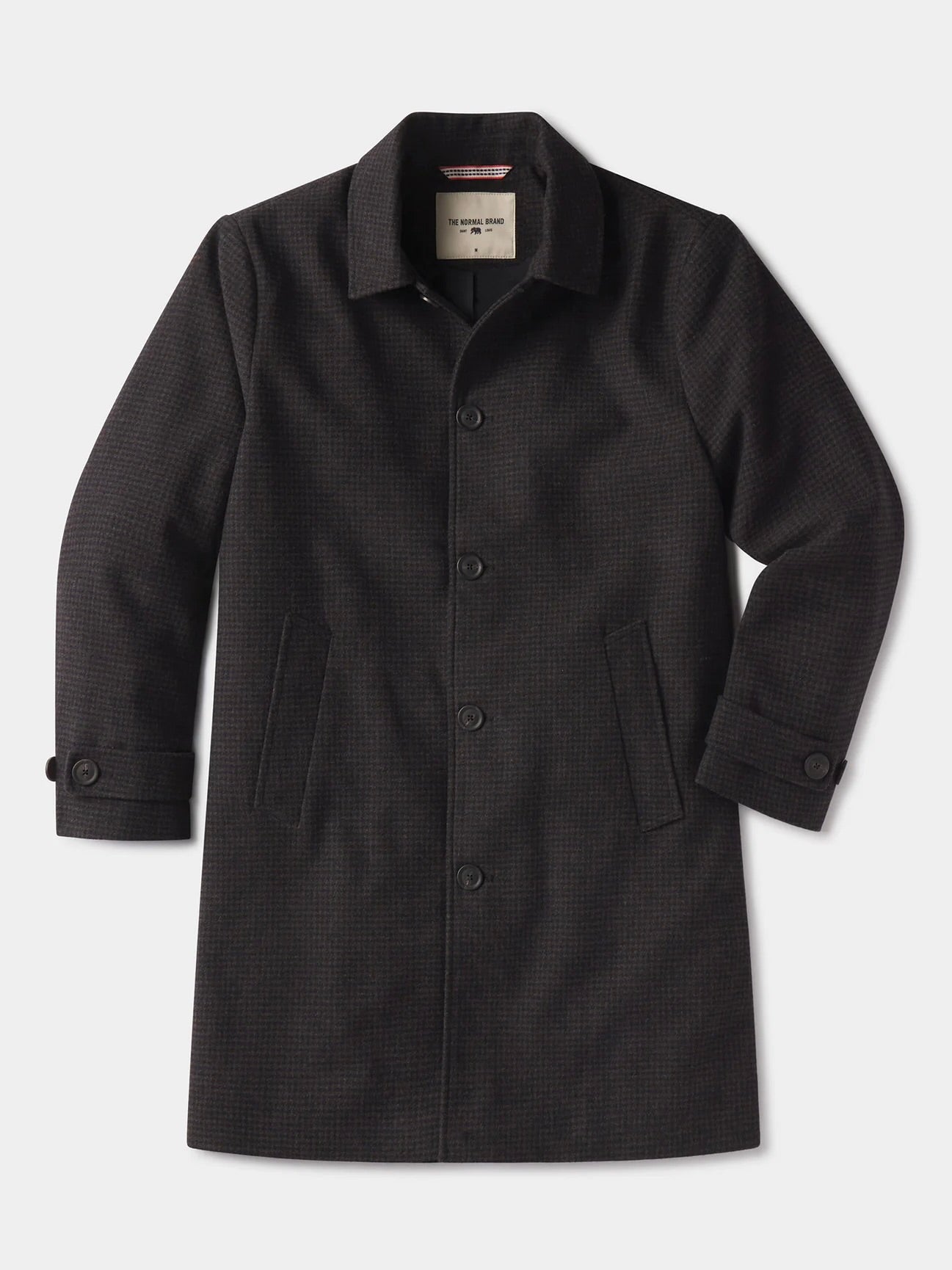 Brown Houndstooth - Henry Topcoat