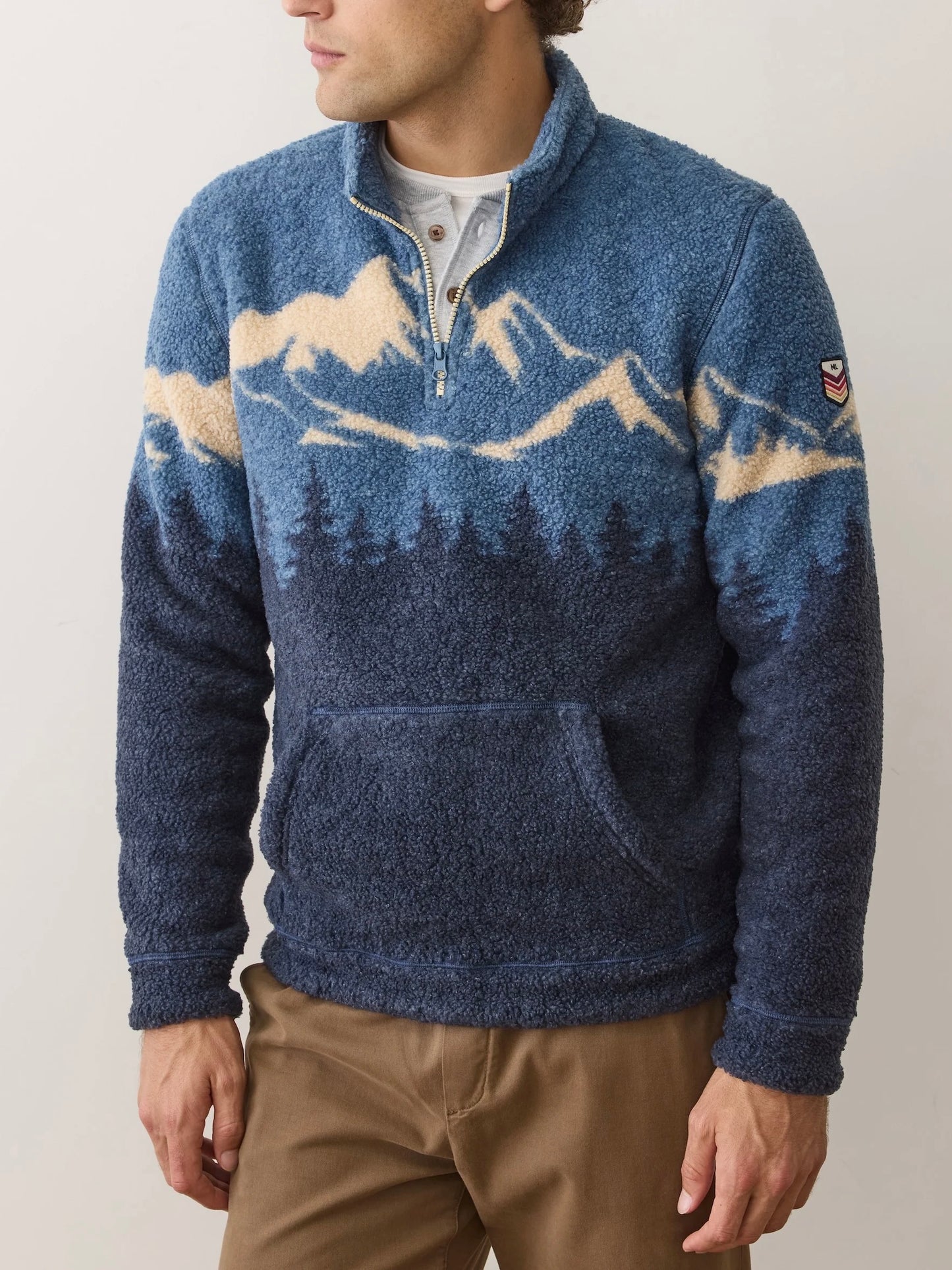 Blue Mountain Scene - Sierra Sherpa Pullover