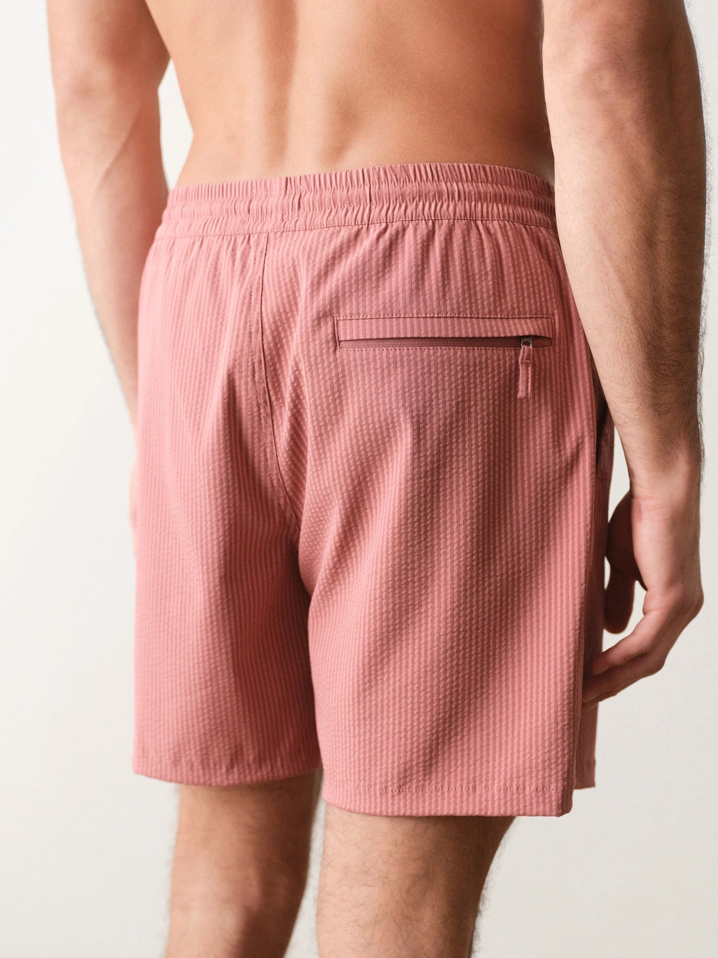 Withered Rose Stripe - Lined Sport & Swim Shorts 6"