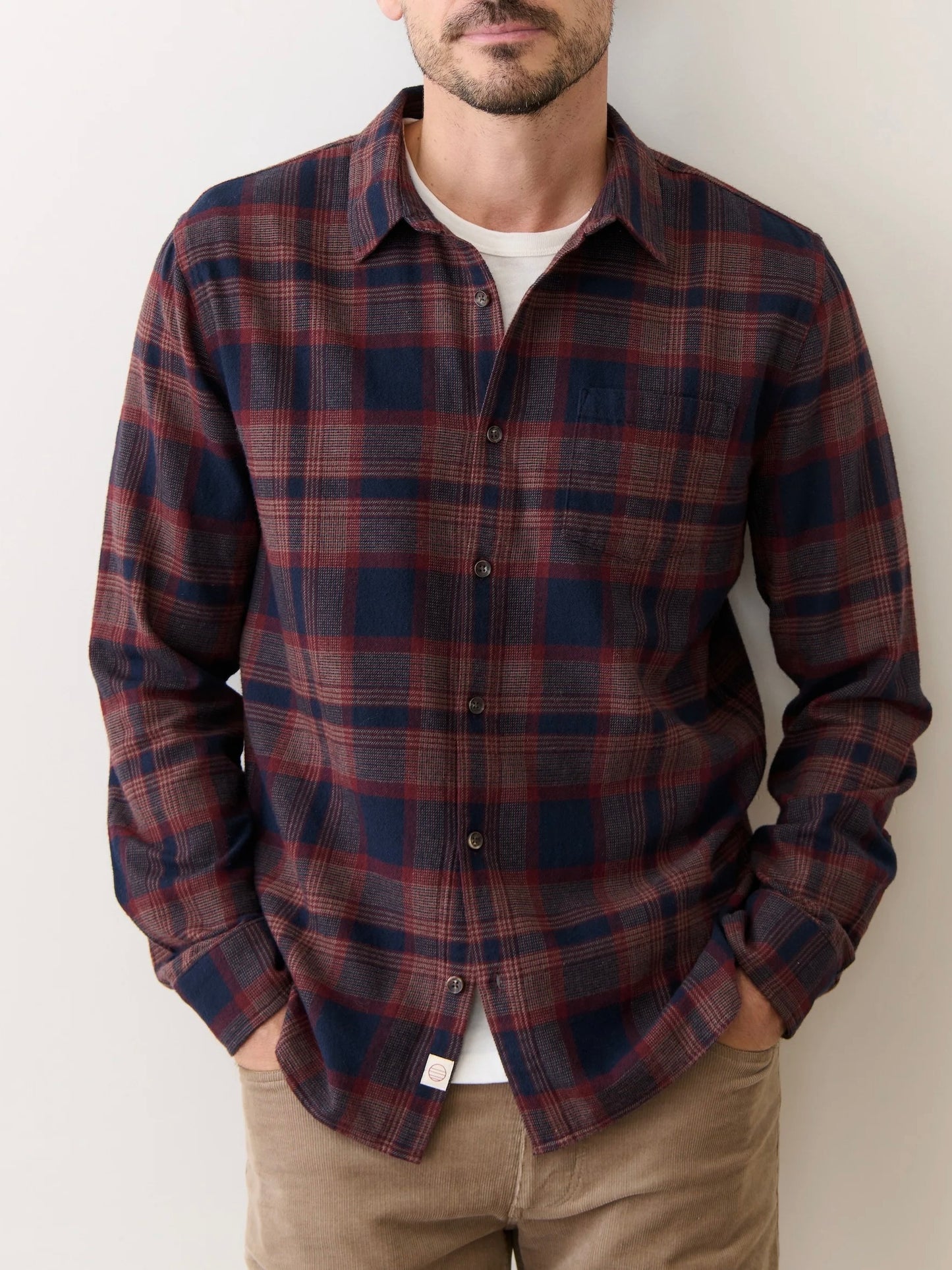 Navy/Burgundy Plaid - Tahoe Flannel Shirt