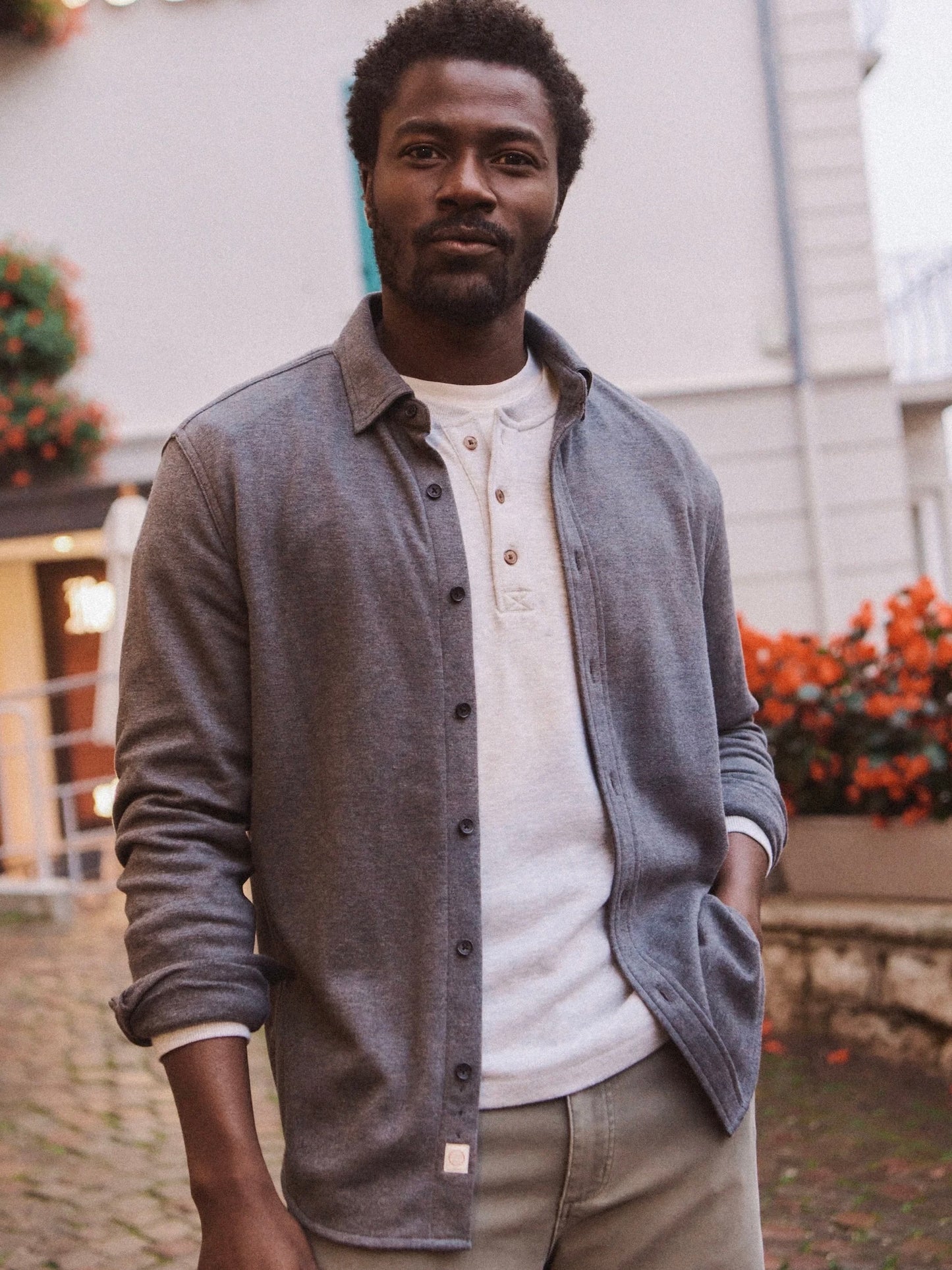 Charcoal Heather - Pacifica Stretch Shirt