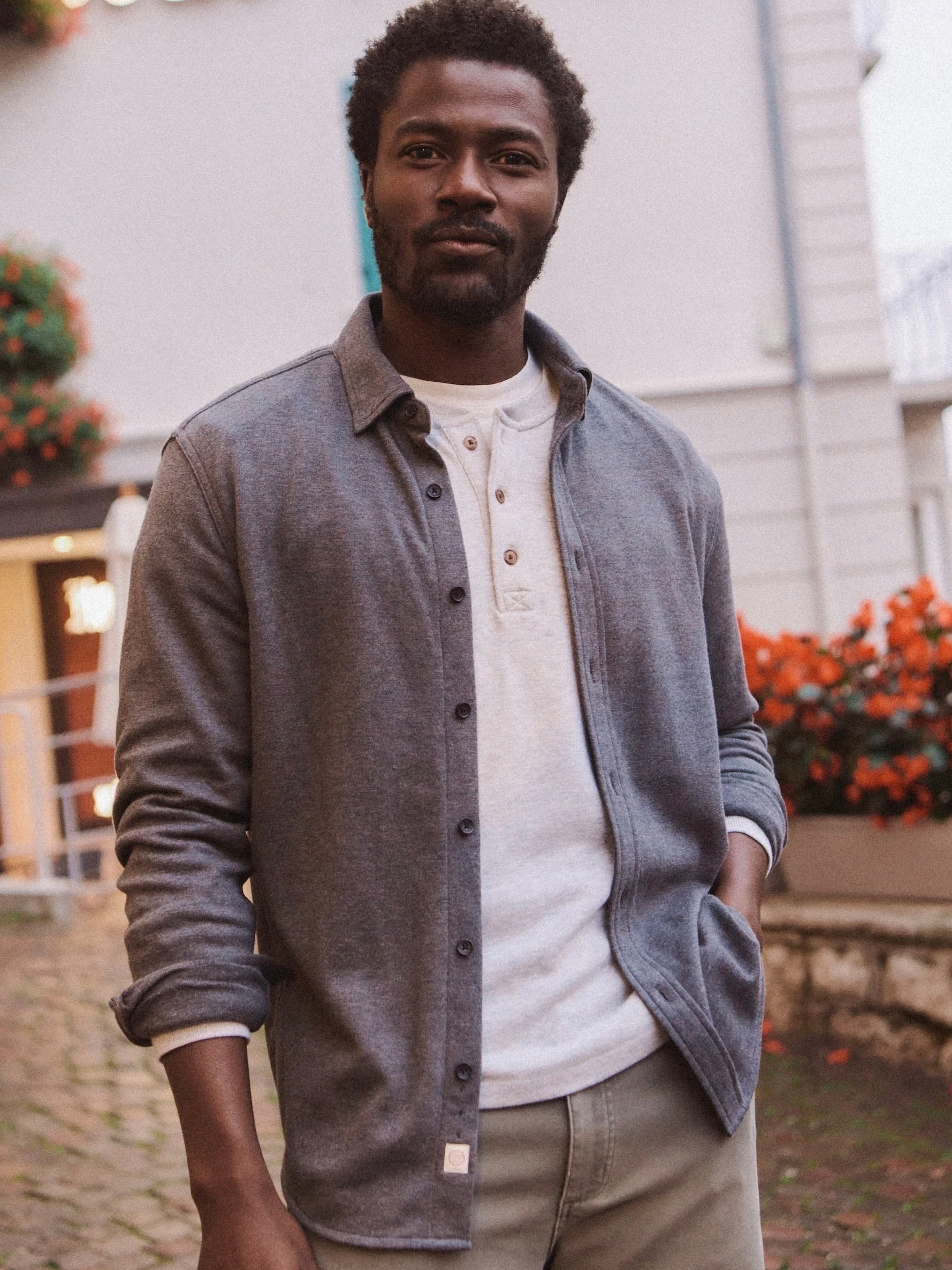 Charcoal Heather - Pacifica Stretch Shirt