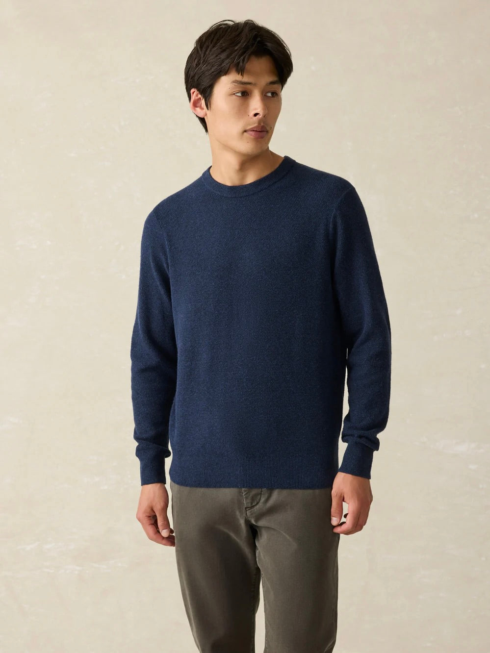 Navy Heather - Jackson Crew Sweater