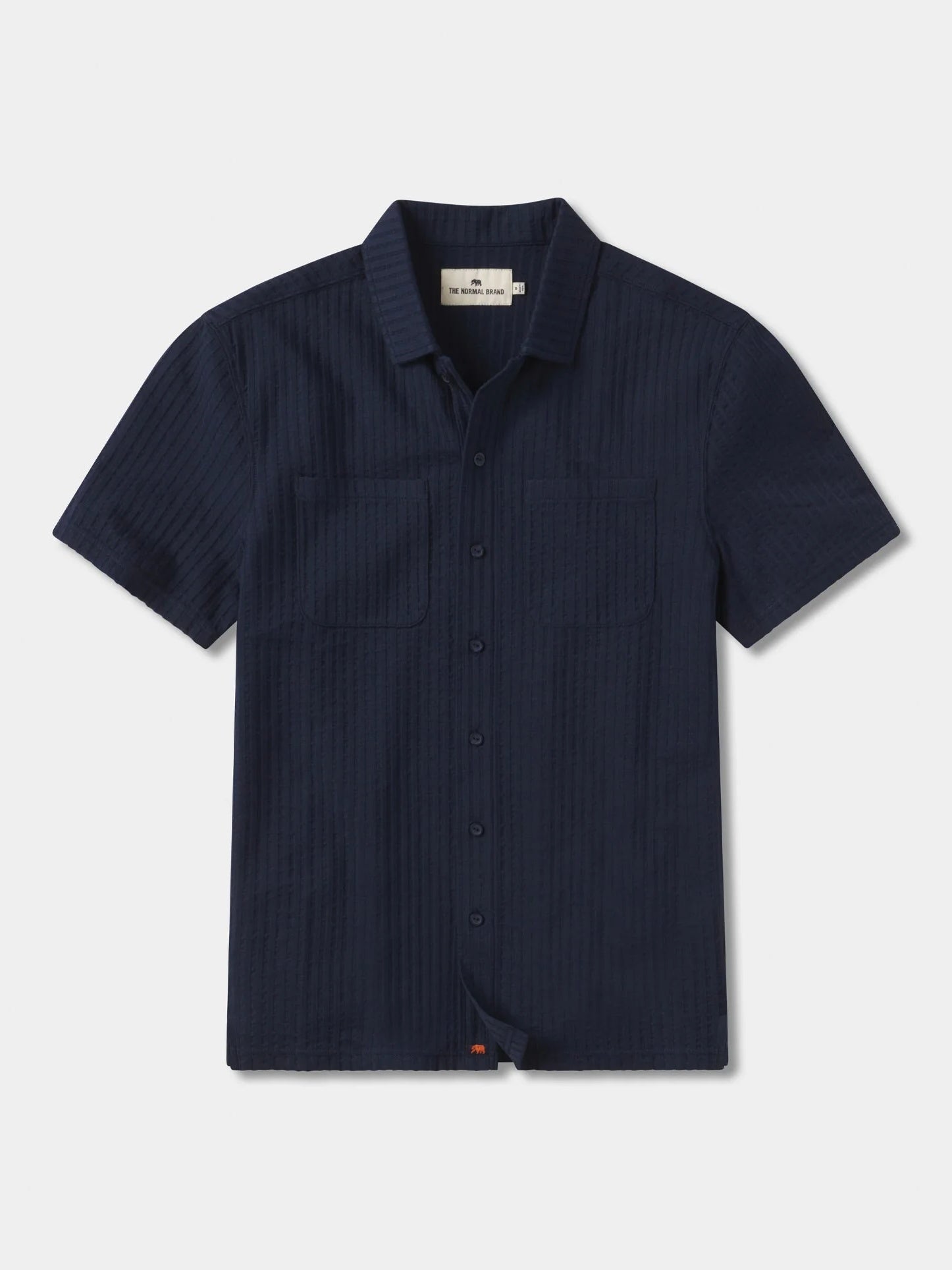 Navy - Knit Getaway Button Up