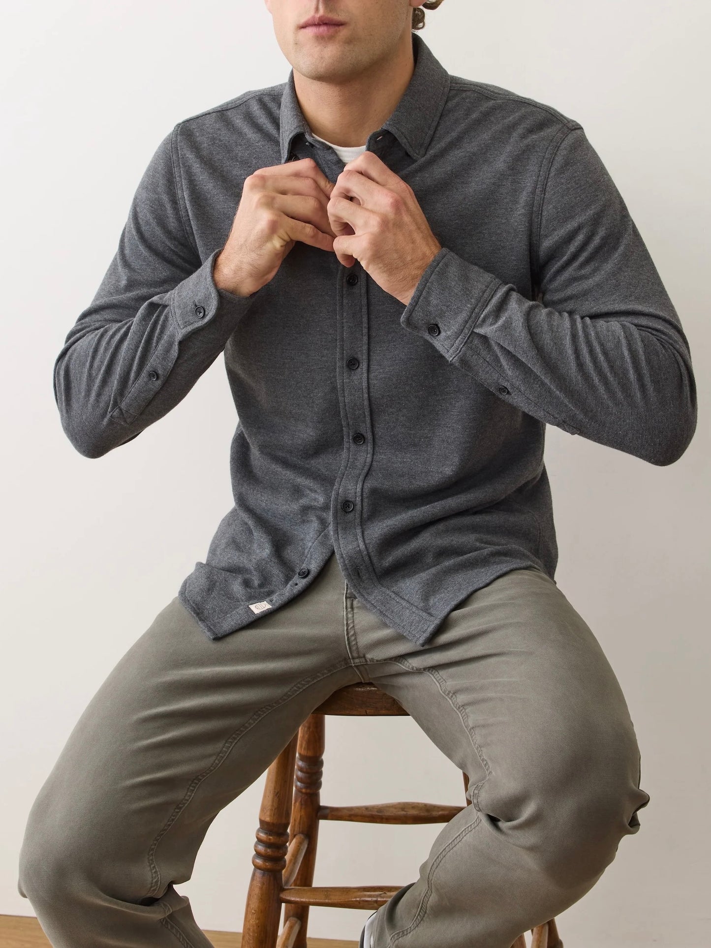 Charcoal Heather - Pacifica Stretch Shirt