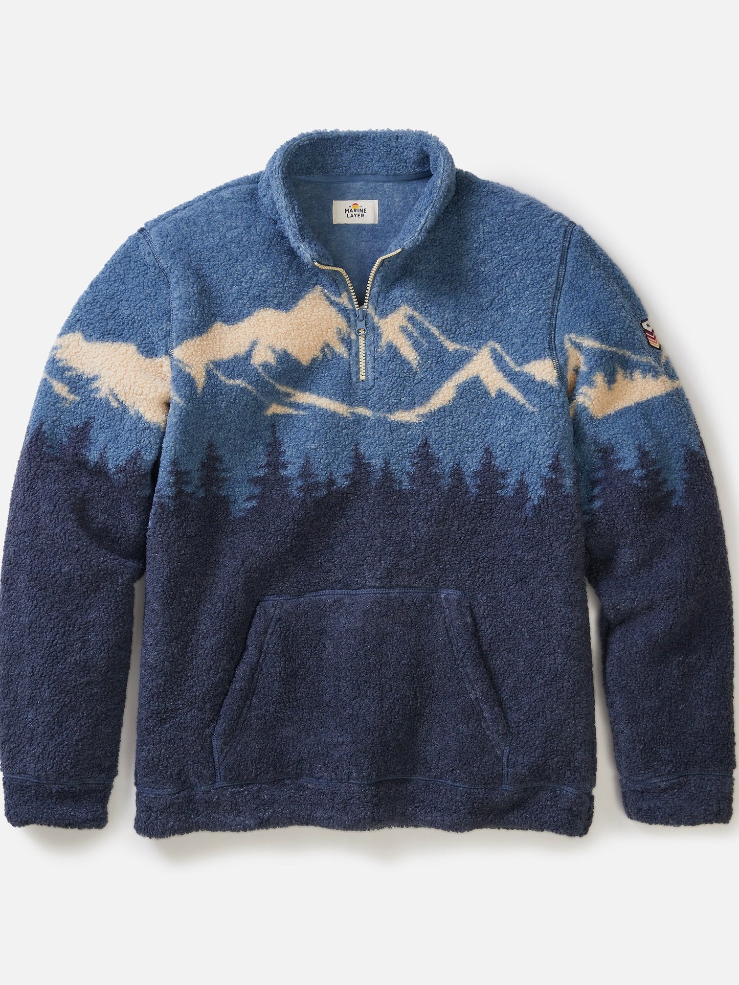 Blue Mountain Scene - Sierra Sherpa Pullover