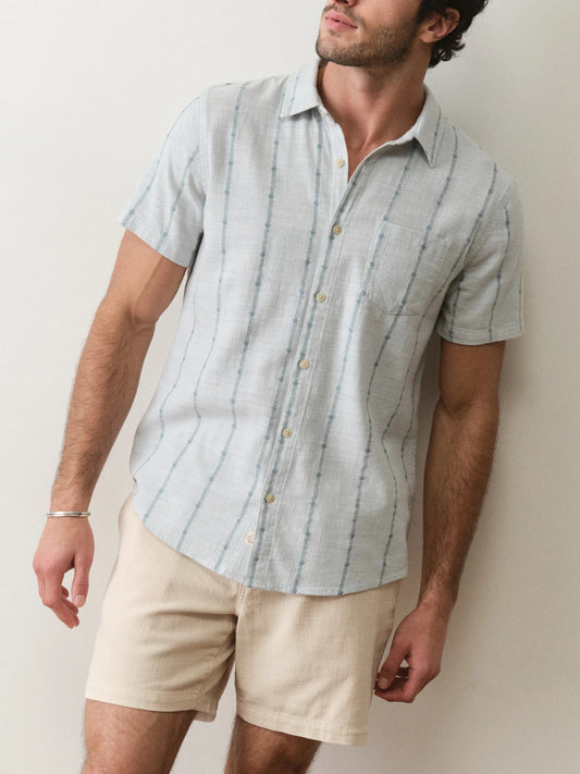 Blue Embroidery - Classic Stretch Selvage Shirt