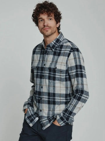 Natural/Navy Plaid - Generation L/S