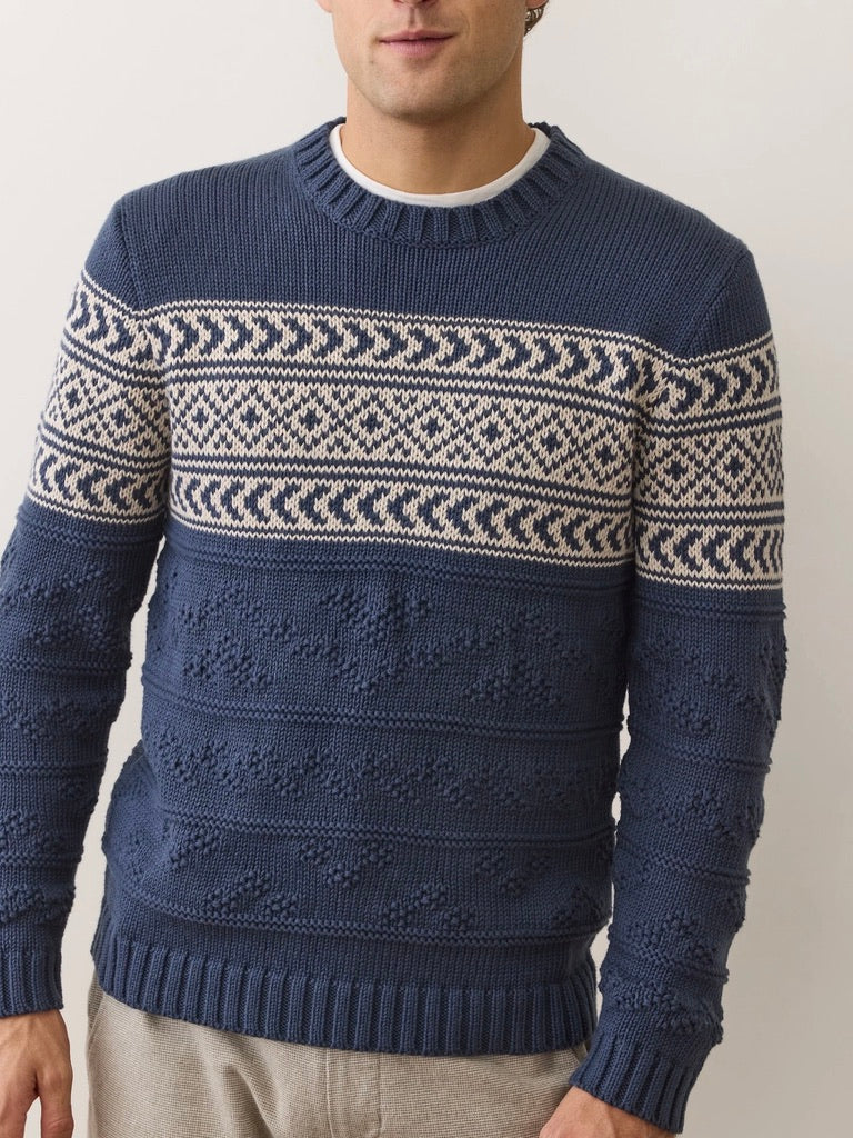 Navy - Erik Textured Sweater