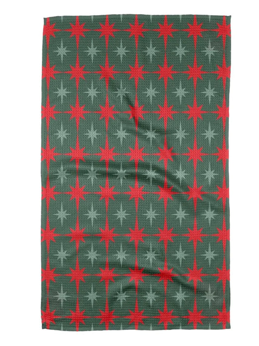 Geometry Holiday Towel - Holiday Stars