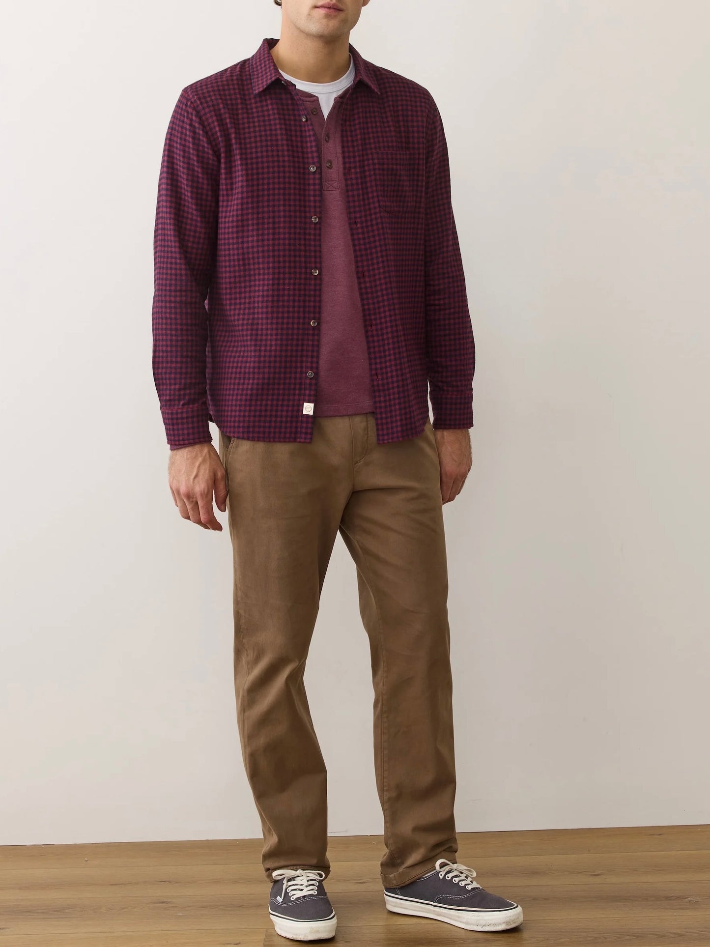 Navy/Red Gingham - Tahoe Flannel Shirt