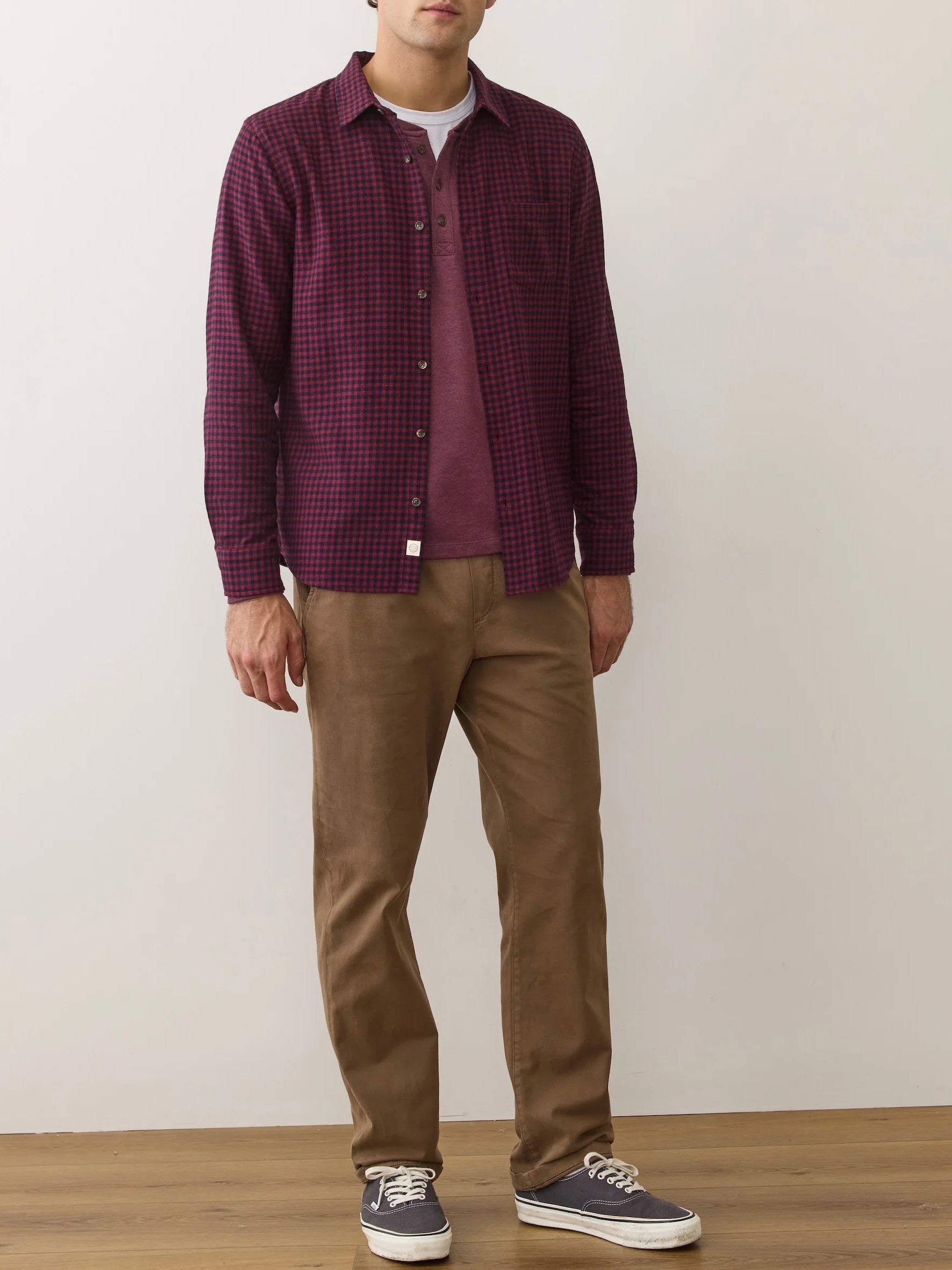Navy/Red Gingham - Tahoe Flannel Shirt