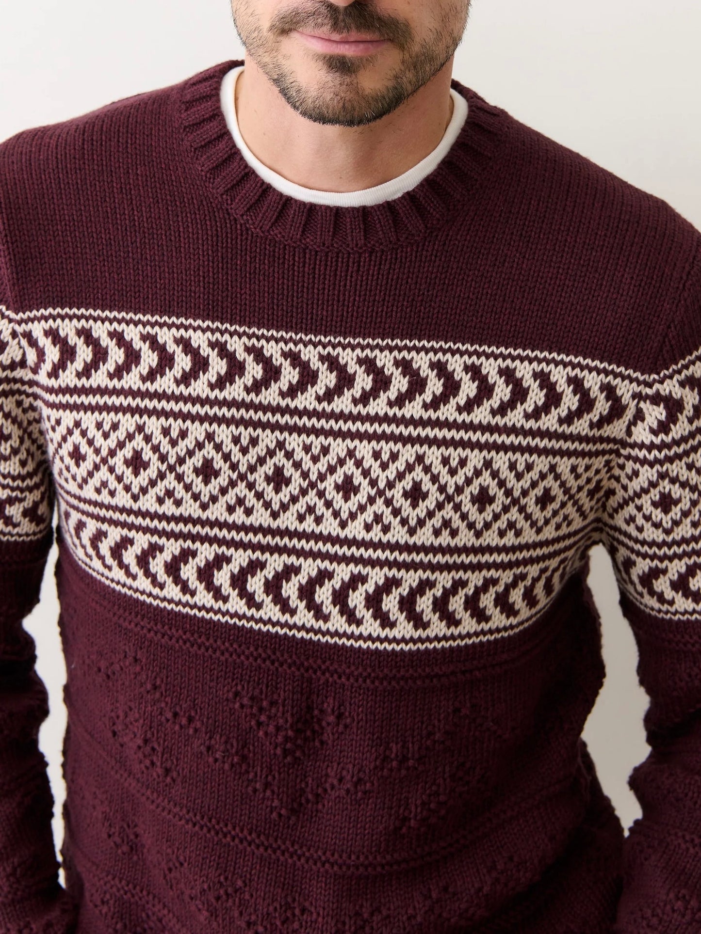 Burgundy - Erik Textured Sweater