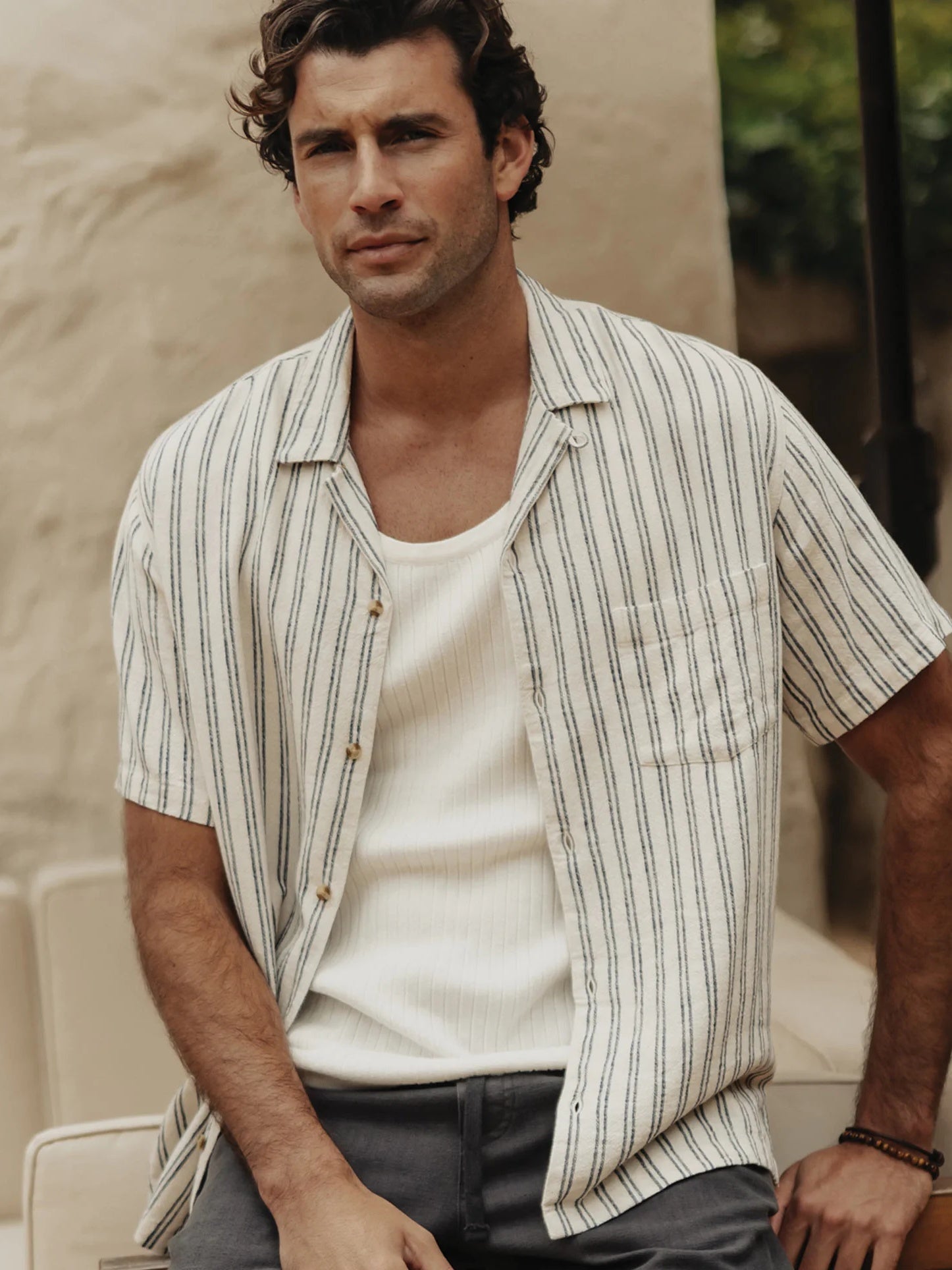 Vintage Blue Stripe - Freshwater Resort Shirt