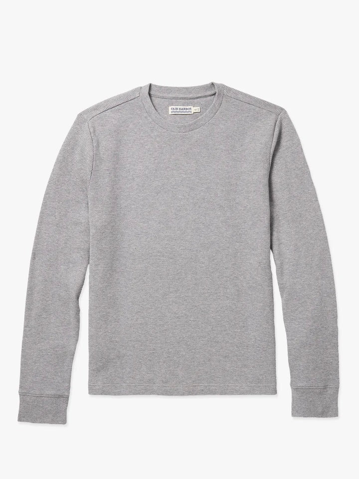 Heather Grey - Hudson Waffle Crew