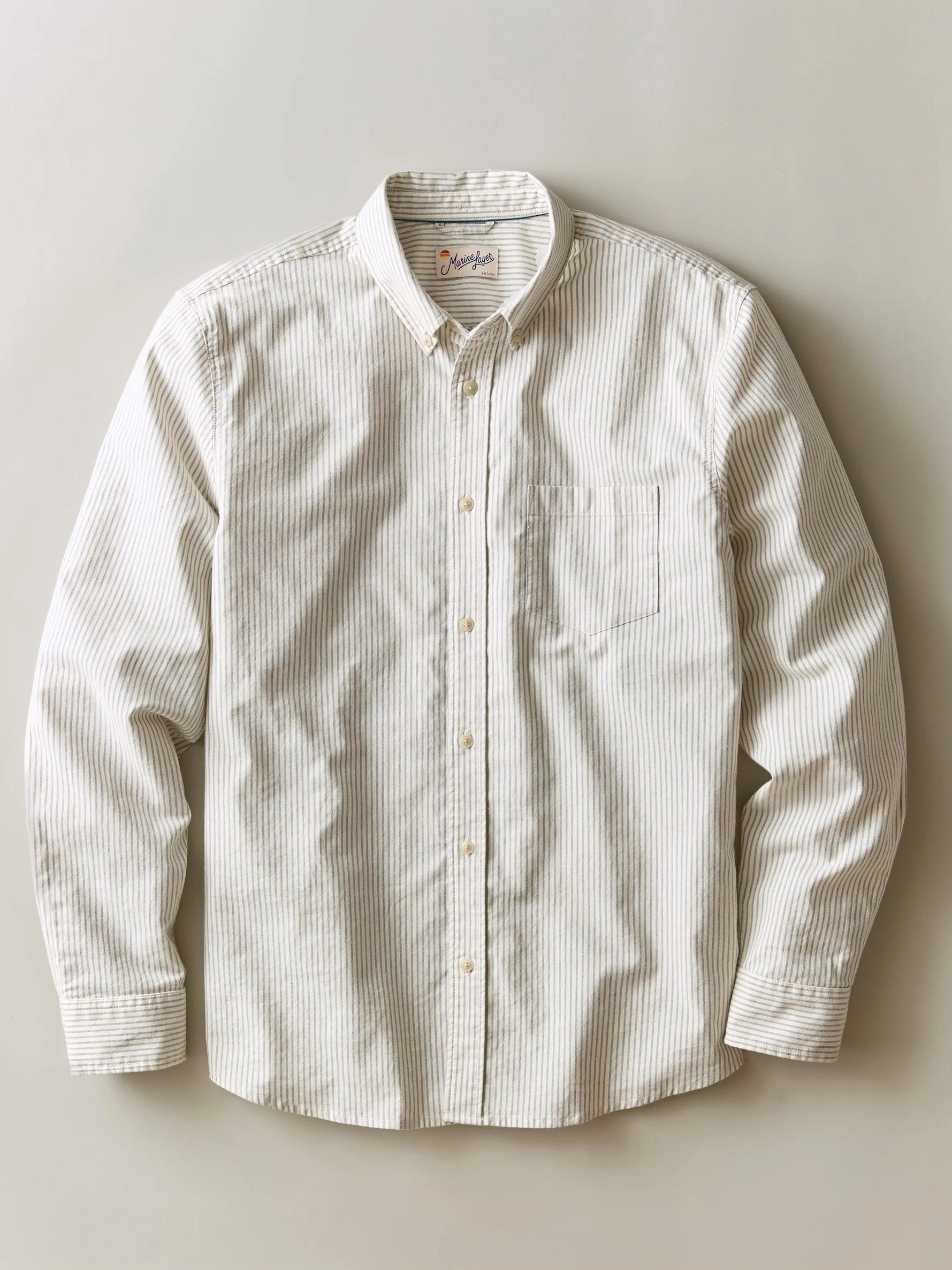 Navy Stripe - California Oxford Shirt