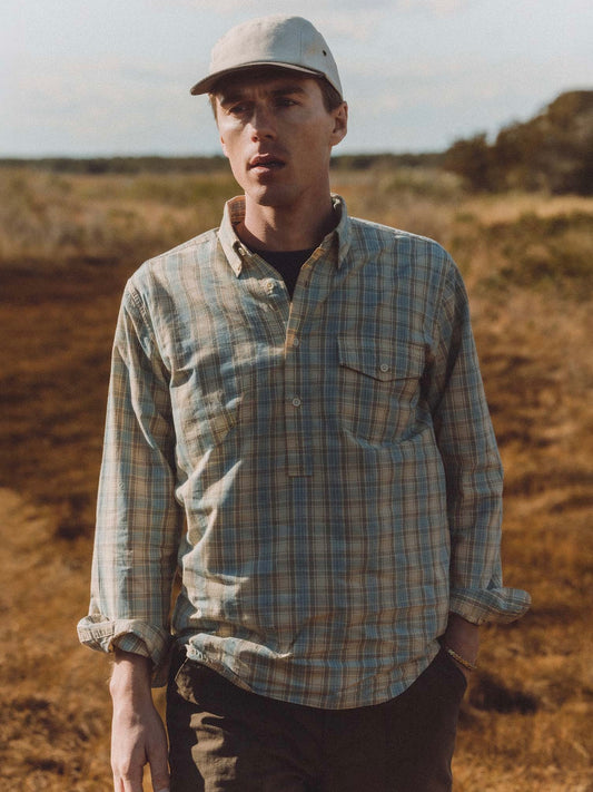 Blue Sky Plaid - The Logan Pullover