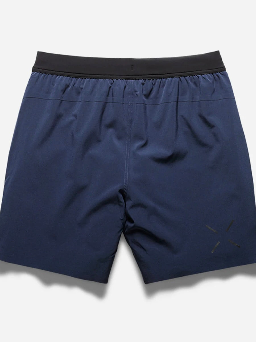 Interval Short - Navy No Liner (7")