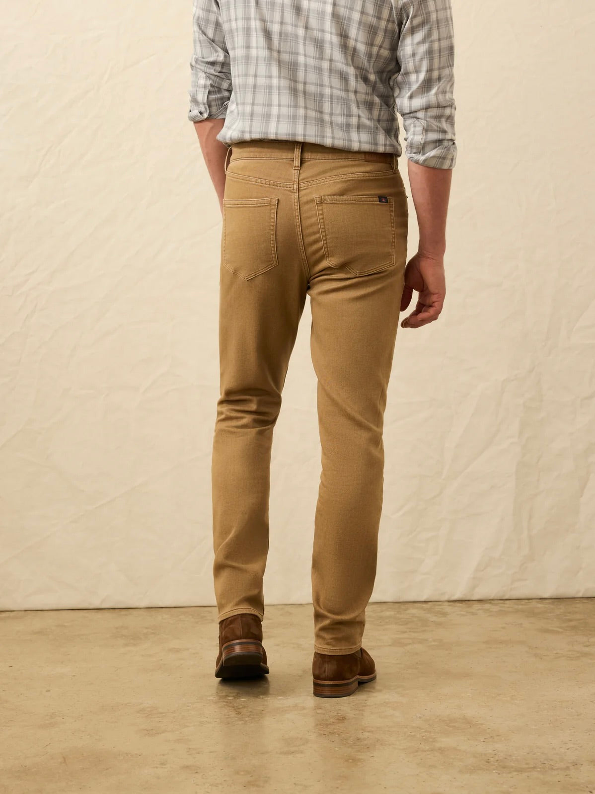 Elk Brown - Stretch Terry 5 Pocket Pant