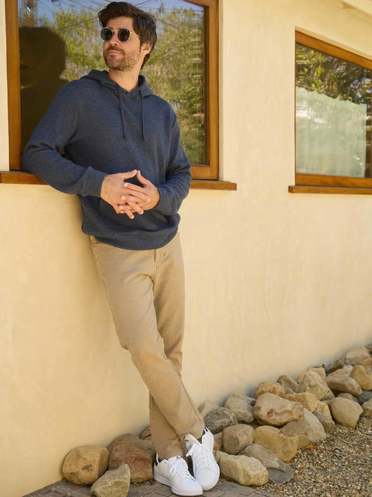 Navy Heather - Justin Cashmist Soft Sweater Fleece Hoodie