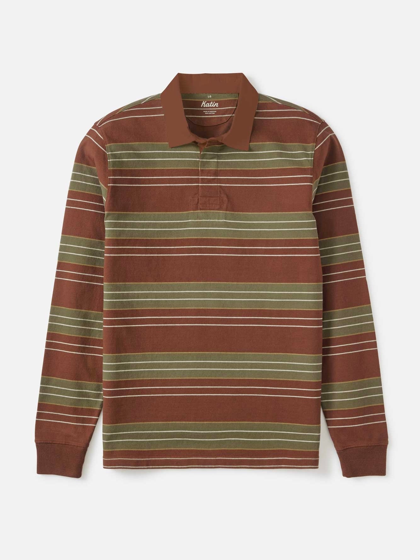 Mahogany - Greg LS Rugby Polo