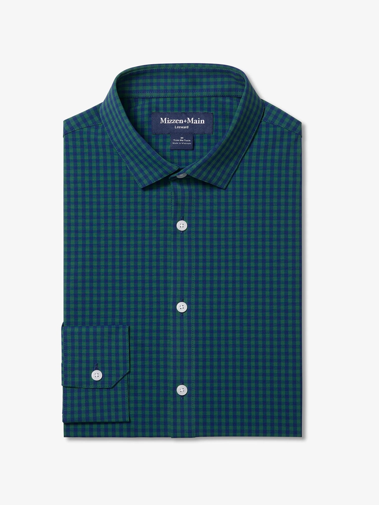 Olive Crew Gingham - Leeward LS Dress Shirt