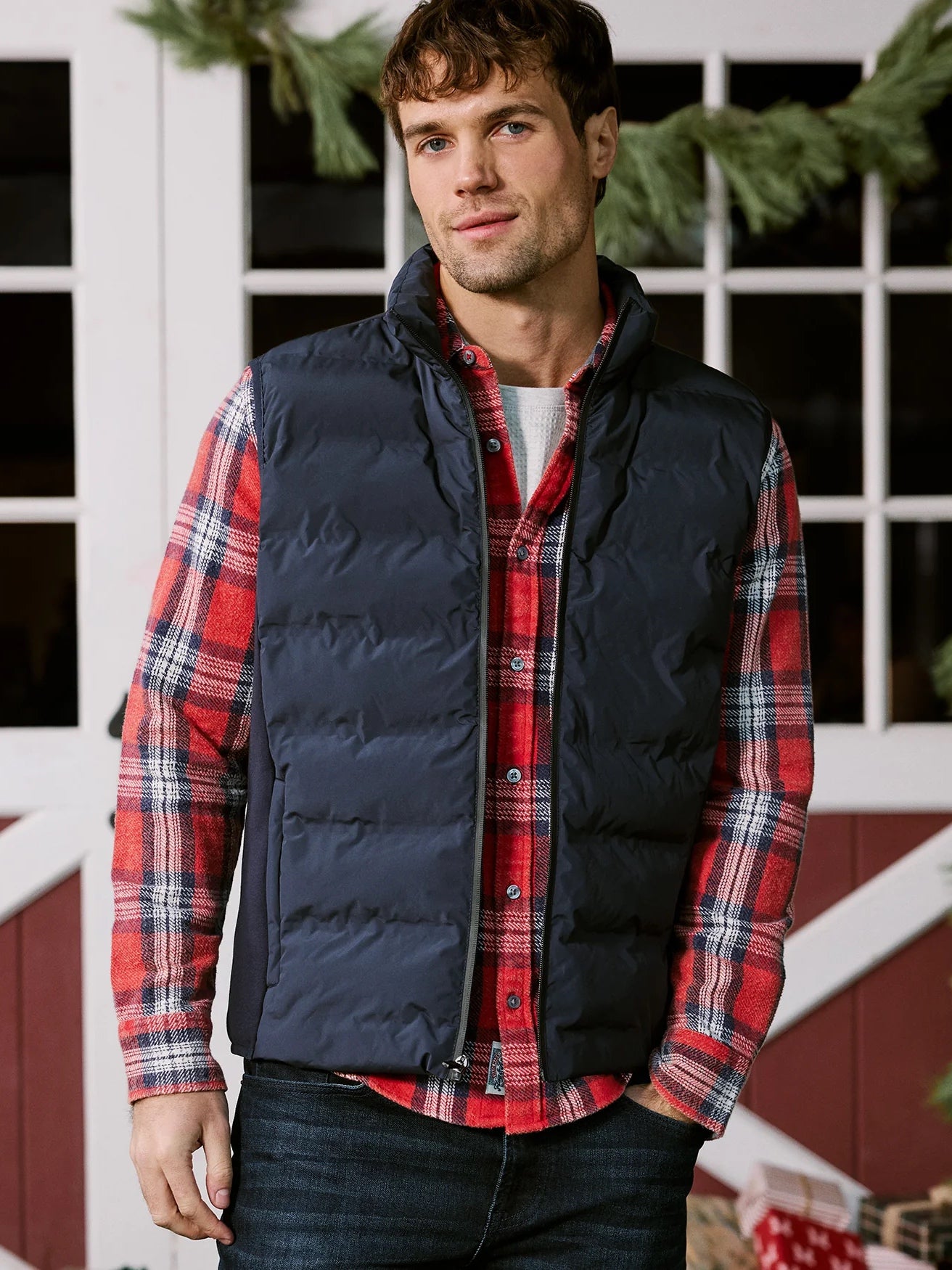 Navy - Dayton Puffer Vest
