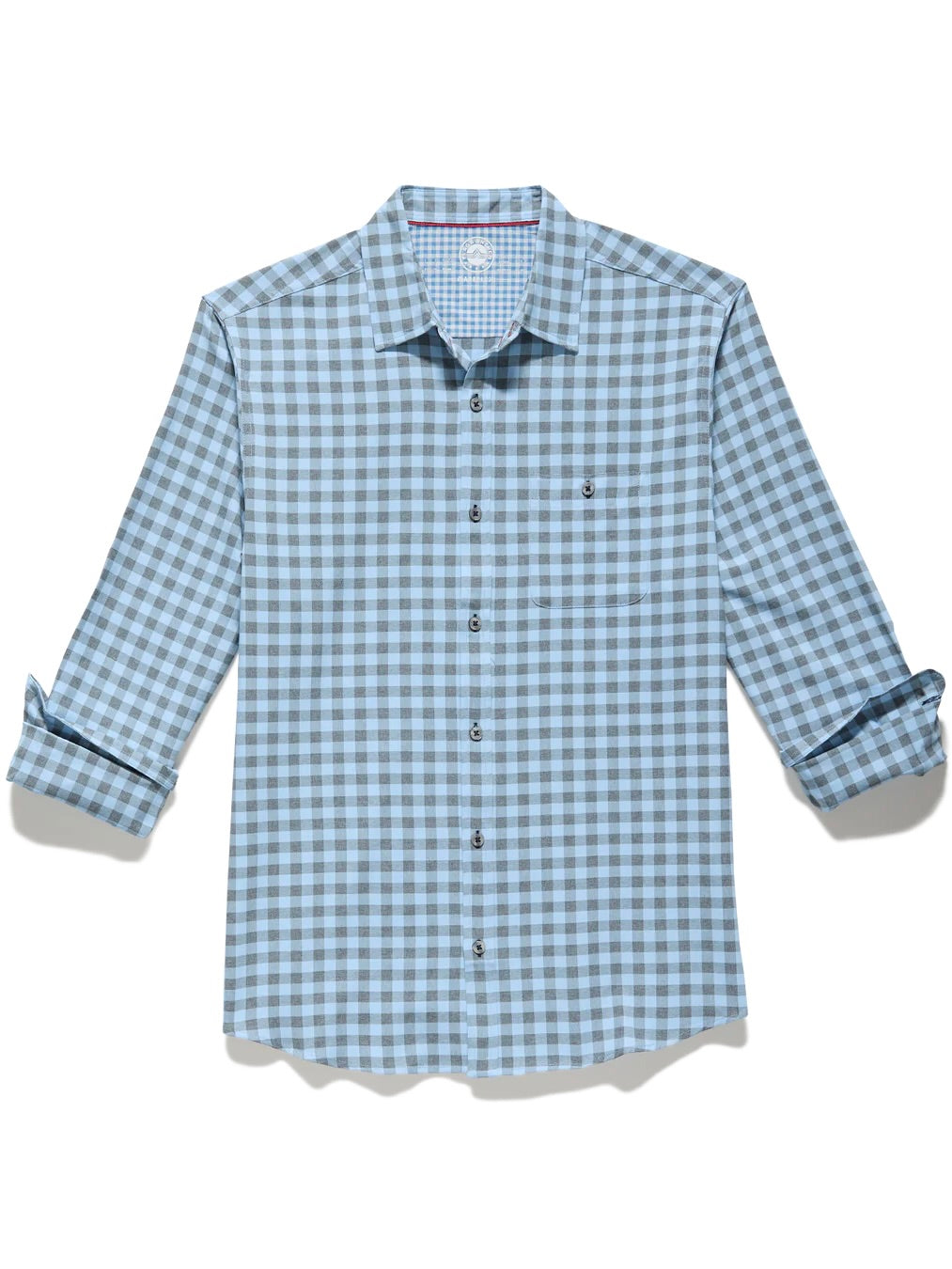 Blue/Charcoal - Harwich LS Performance Icon Shirt