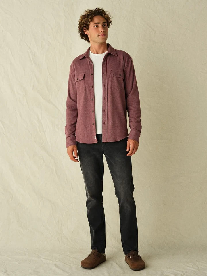 Burgundy Twill - Dunewood Ultra Stretch Flannnel