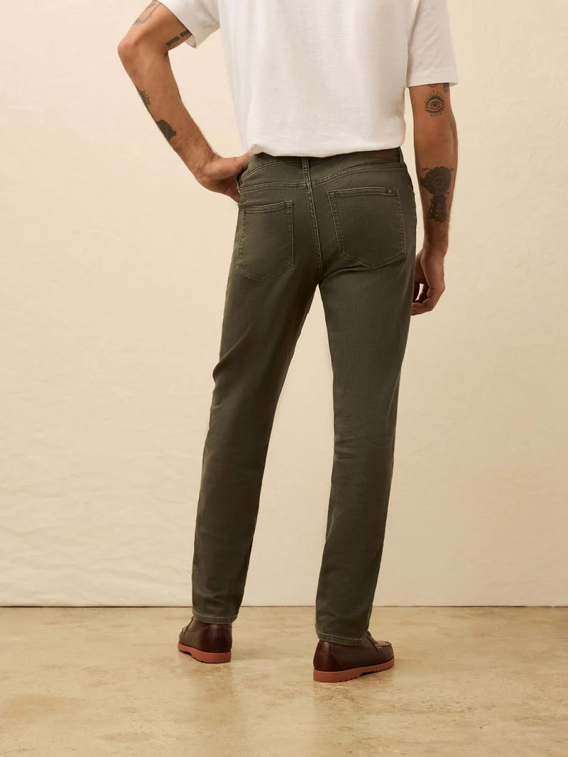 Island Olive - Stretch Terry 5 Pocket