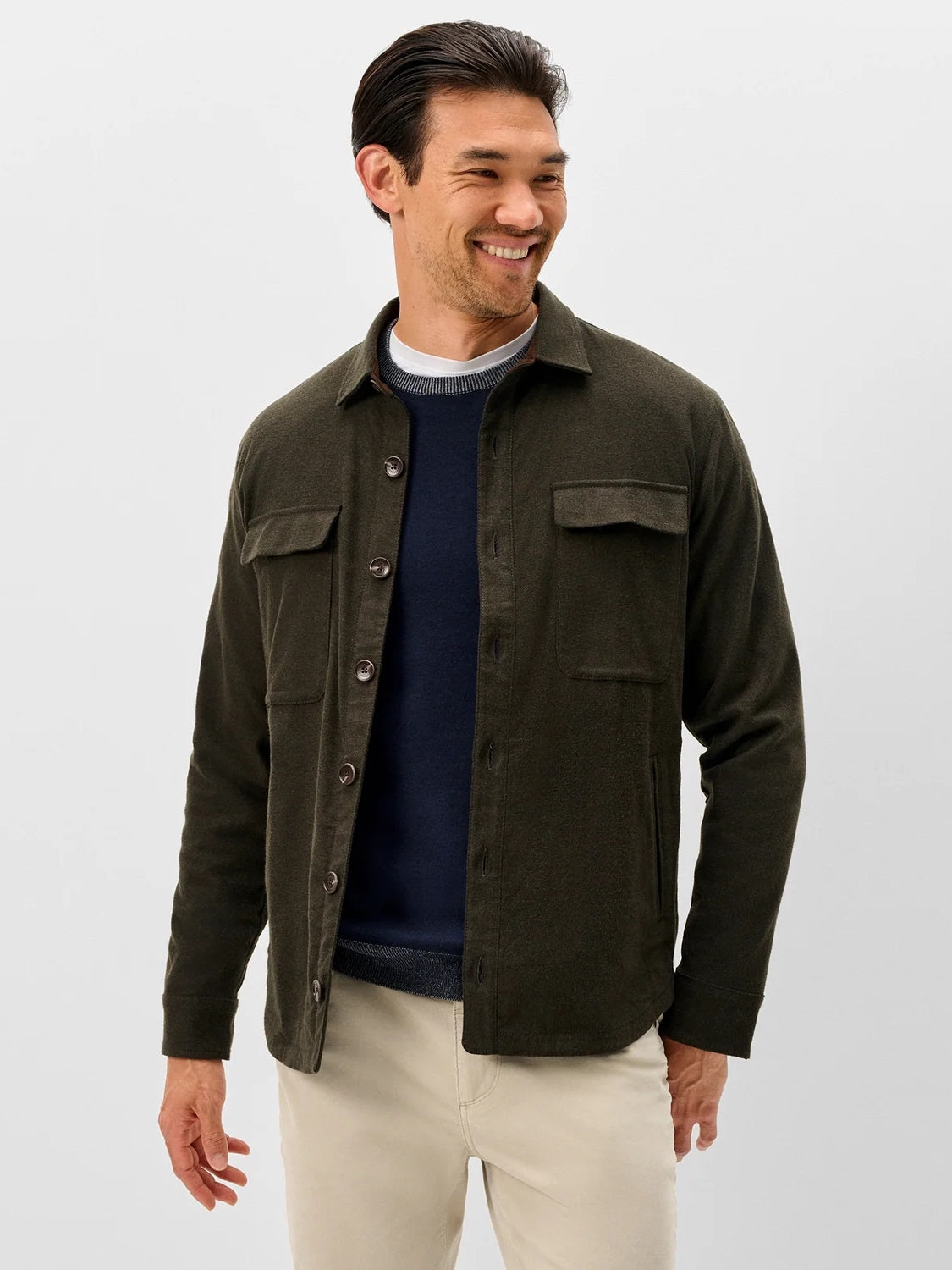 Moss - Brushed Shacket