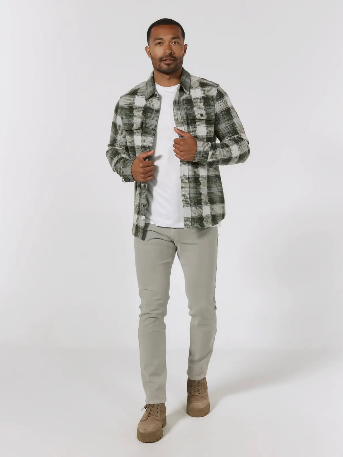 Olive/Cream Plaid - Generation L/S