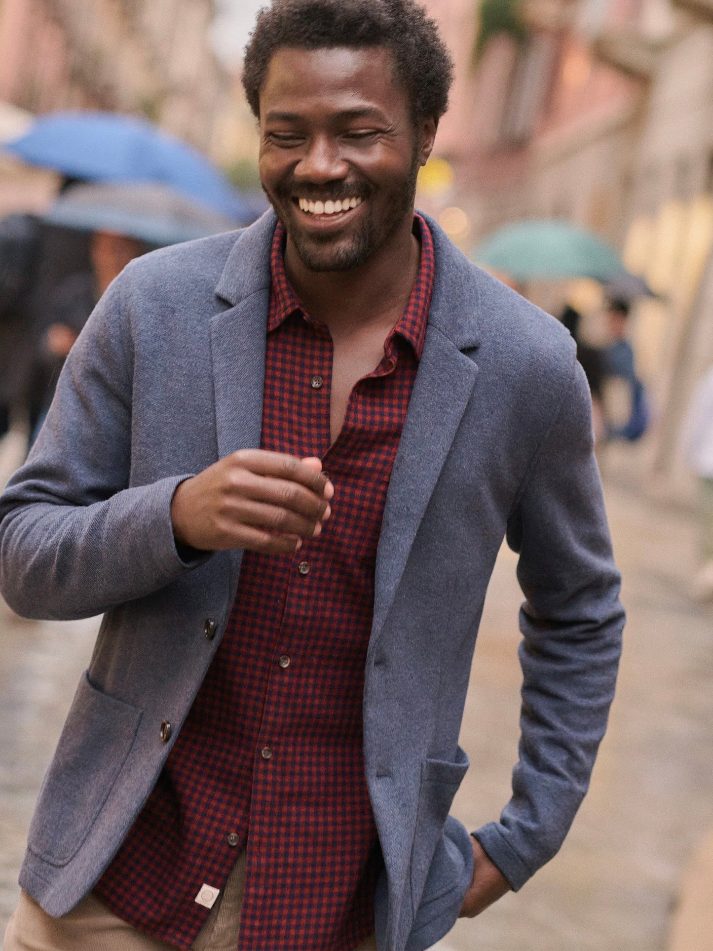 Navy - Pacifica Stretch Twill Blazer