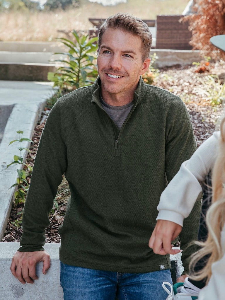 Dallas Performance Qtr Zip - Upland Olive