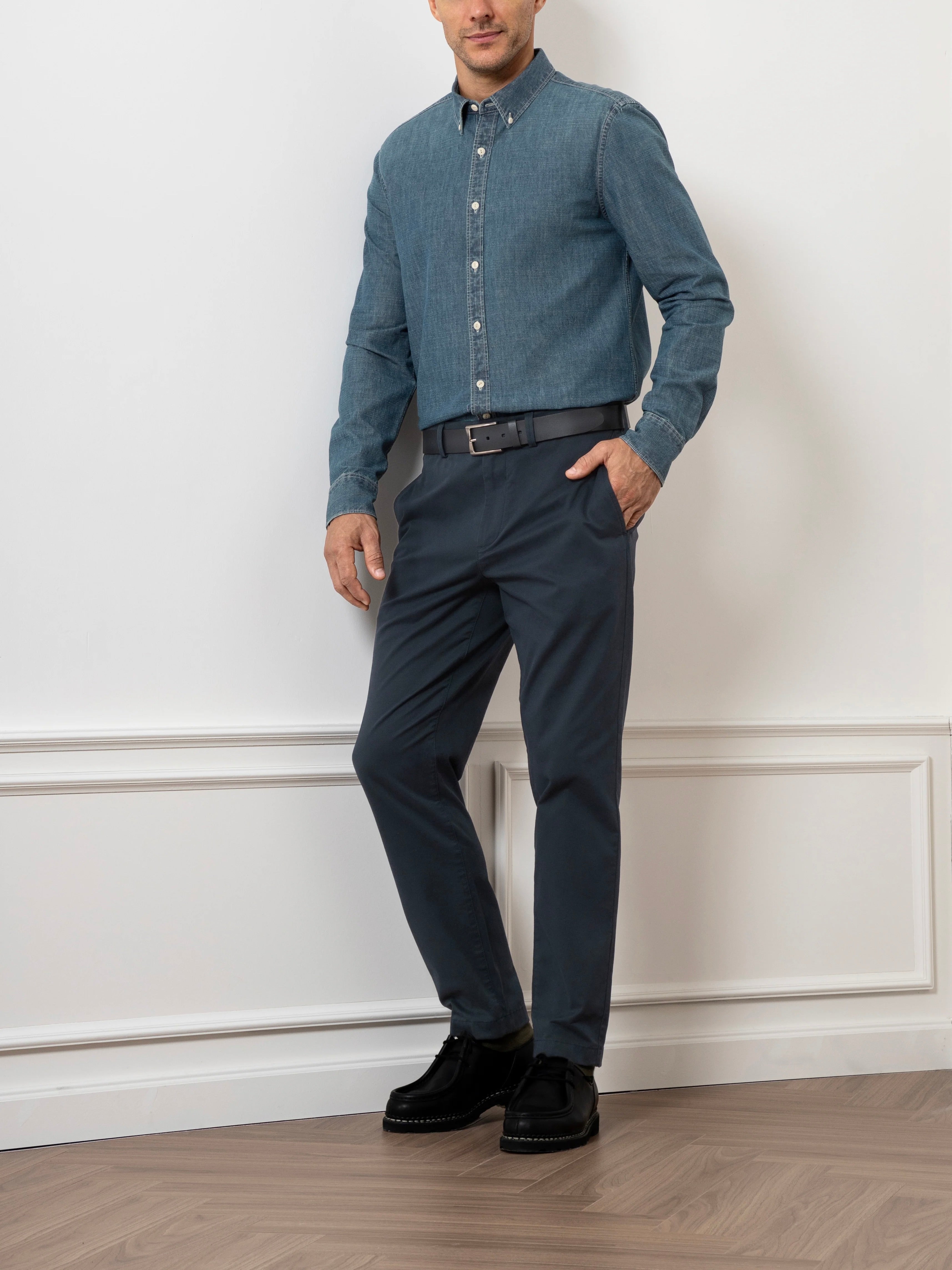Mid Indigo - Fulton Denim Shirt