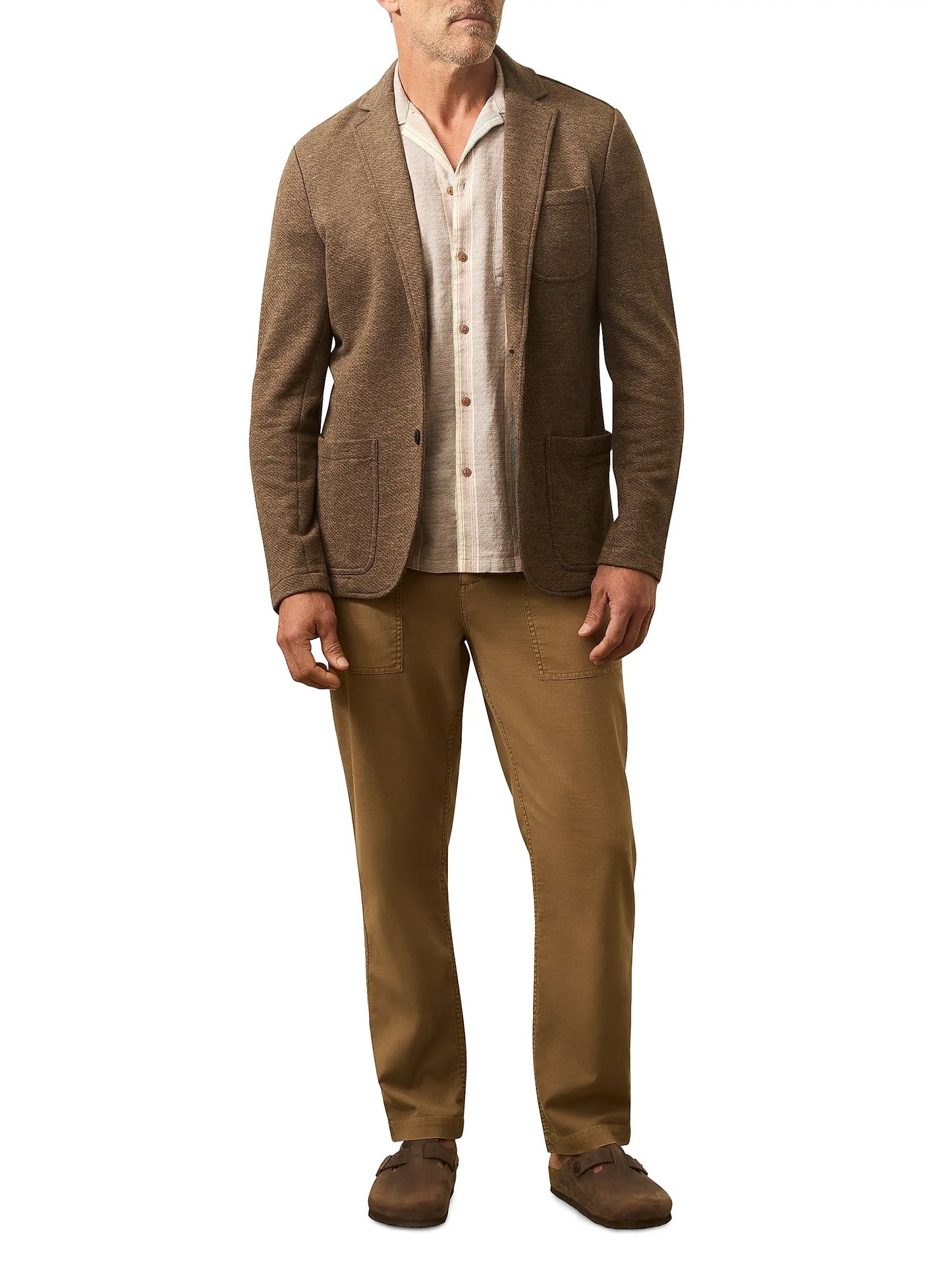 Winter Brown Melange- Inlet Knit Blazer