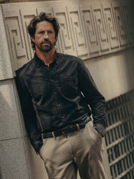 Heather Coal Check Pincord - The Jack