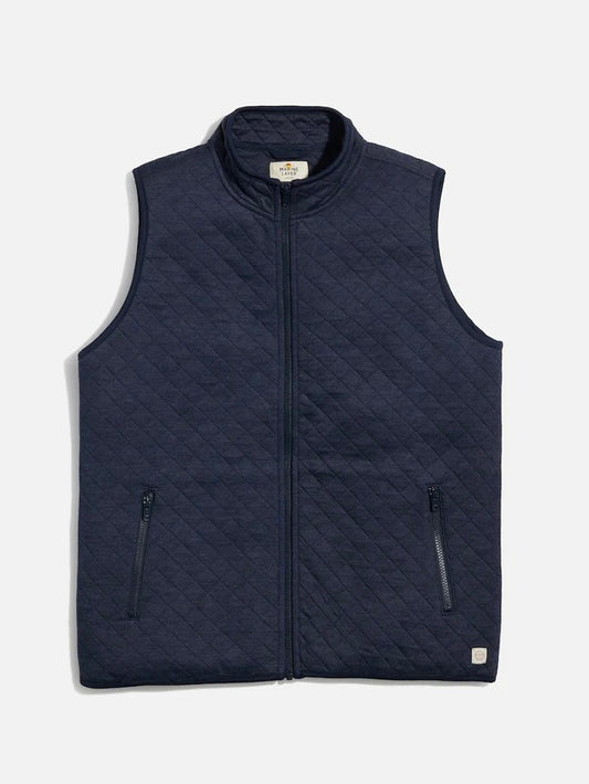 Navy Heather - Corbet Full Zip Vest