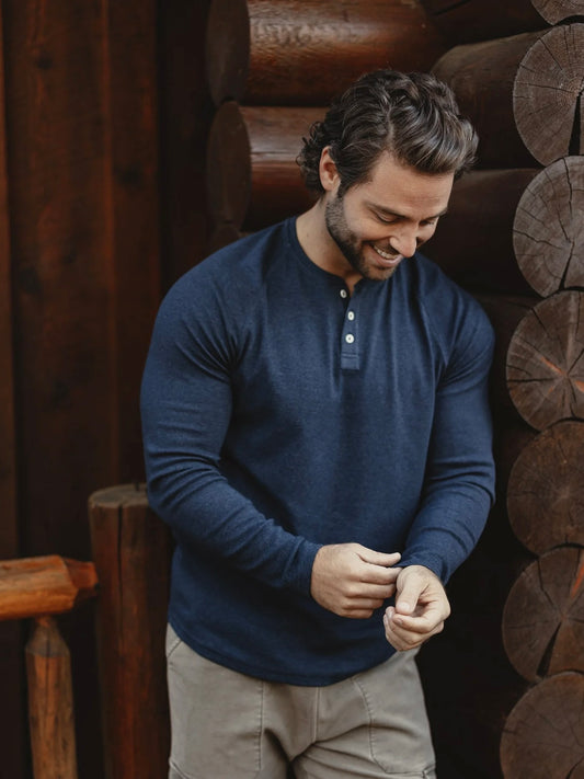 Normal Navy -  Puremeso Everyday Henley