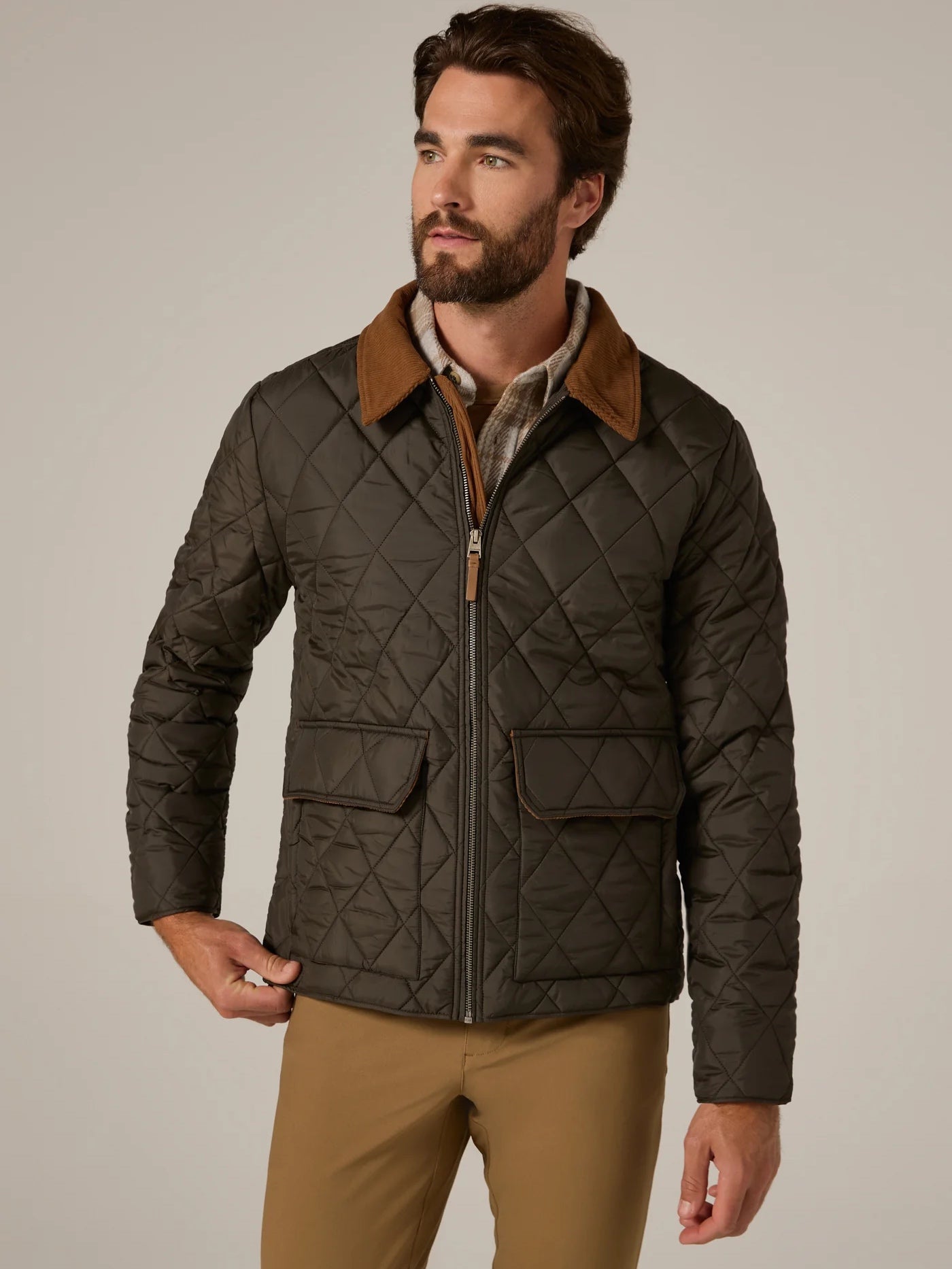 Olive - Rushmore Quilted Jacket