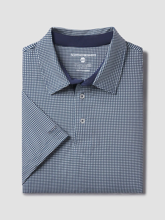 Gameday Printed Polo - Yale Navy