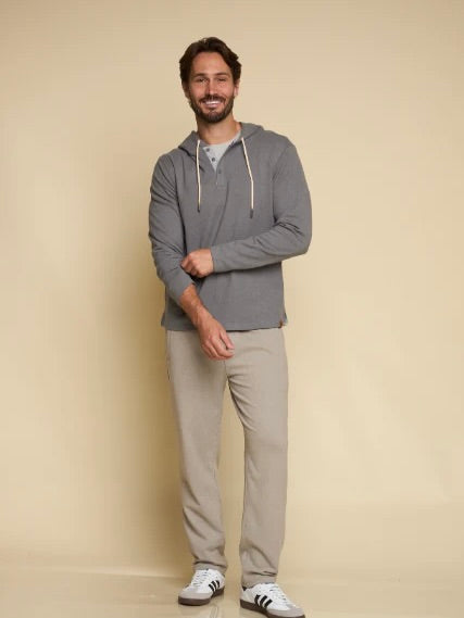 Smoke - Northend Henley Hoodie