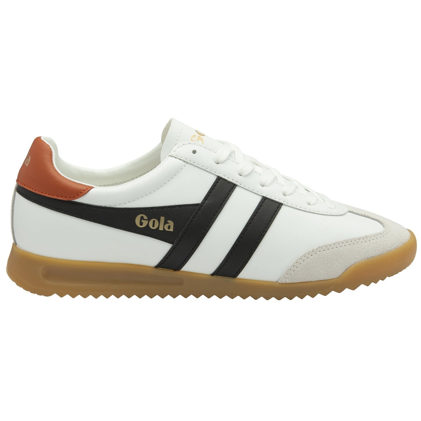 White/Black/Moody Orange - Men's Torpedo Leather Sneakers