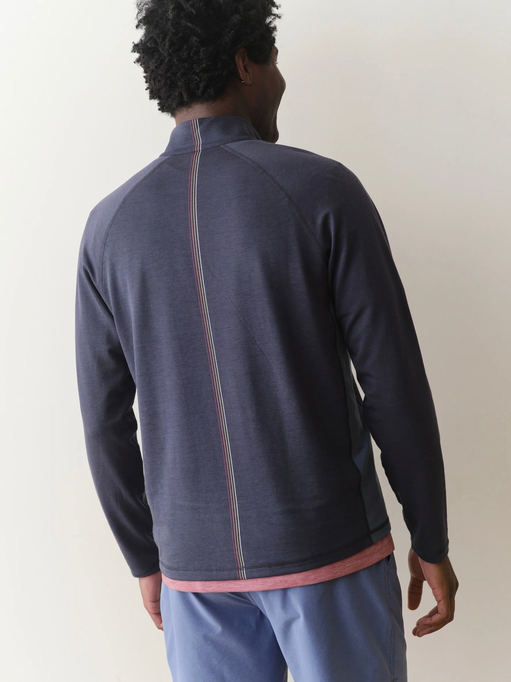 Mood Indigo - Double Knit Active Quarter Zip