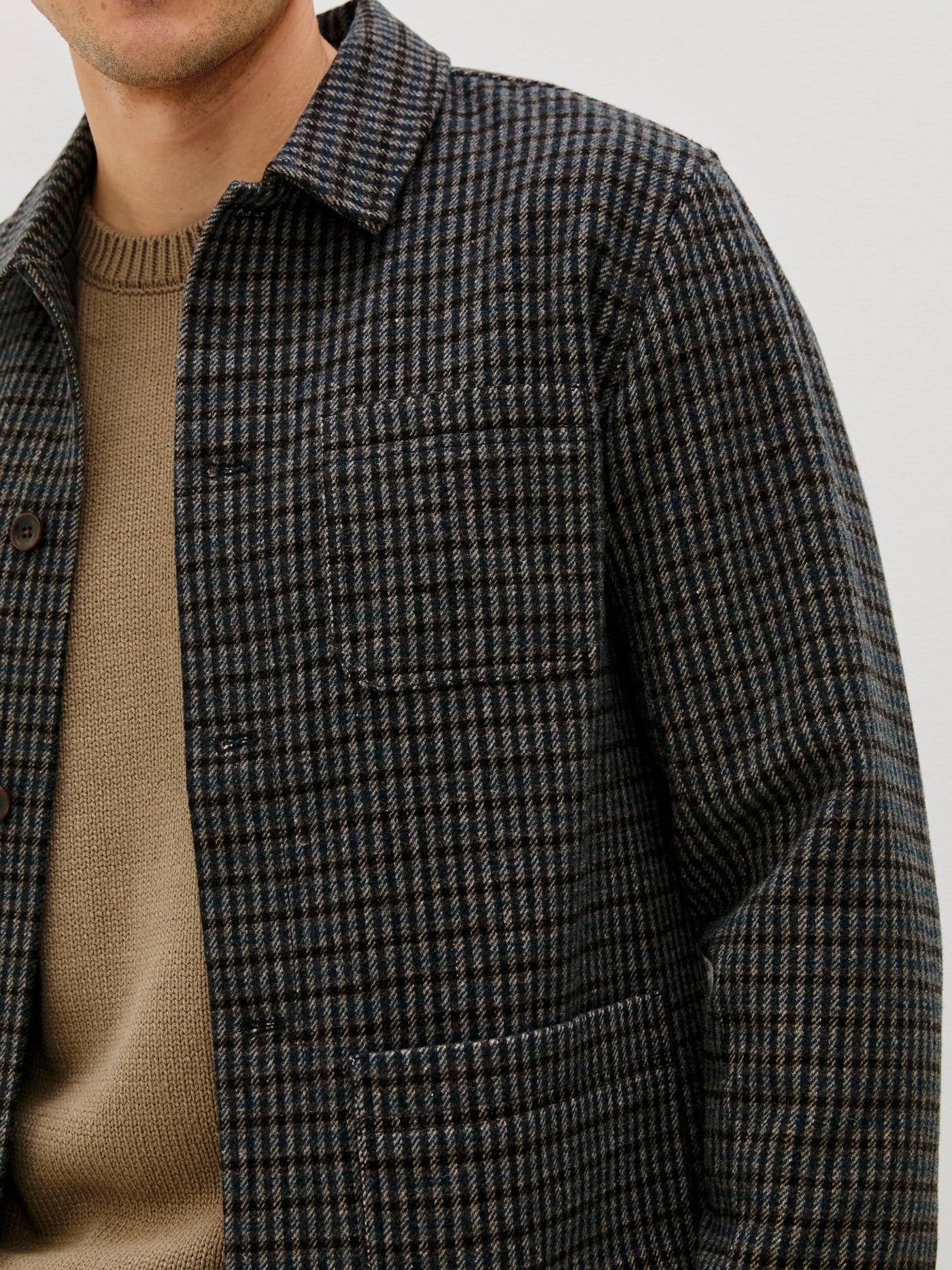 Grey Check Plaid - Pascal Jacket