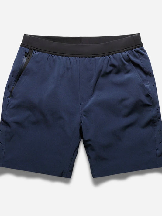 Interval Short - Navy No Liner (7")