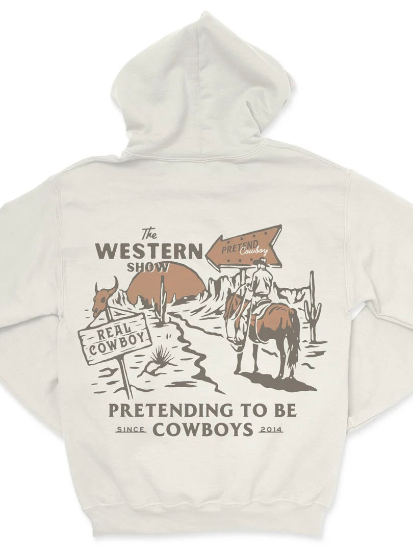 Vintage White - Western Show Hoodie