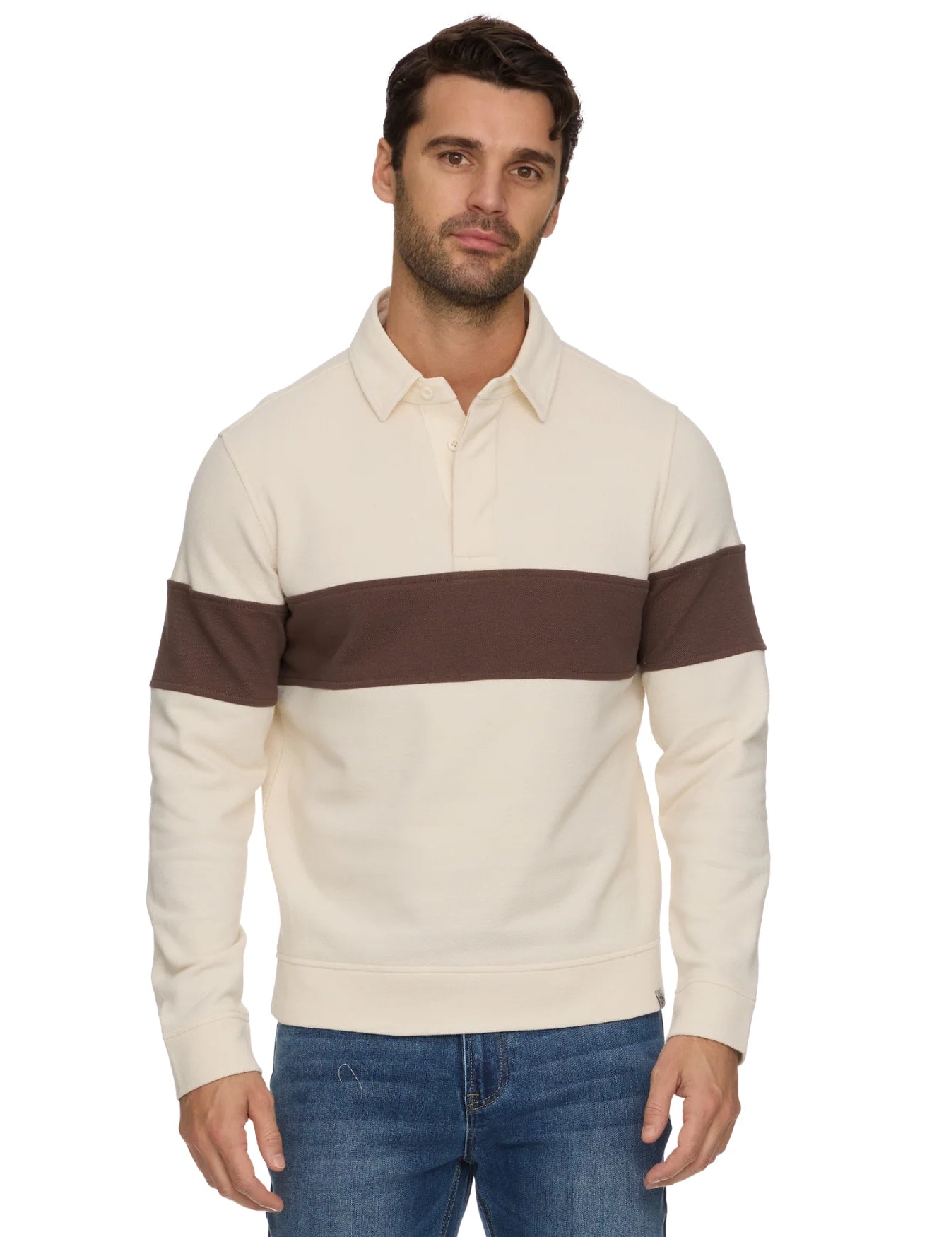 Cream/Brown - Rogersville Rugby Polo