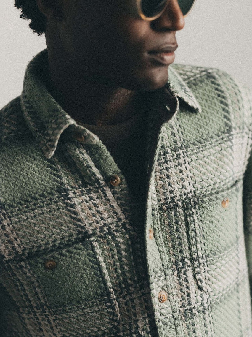 Sage Plaid- The Cutter Overshirt