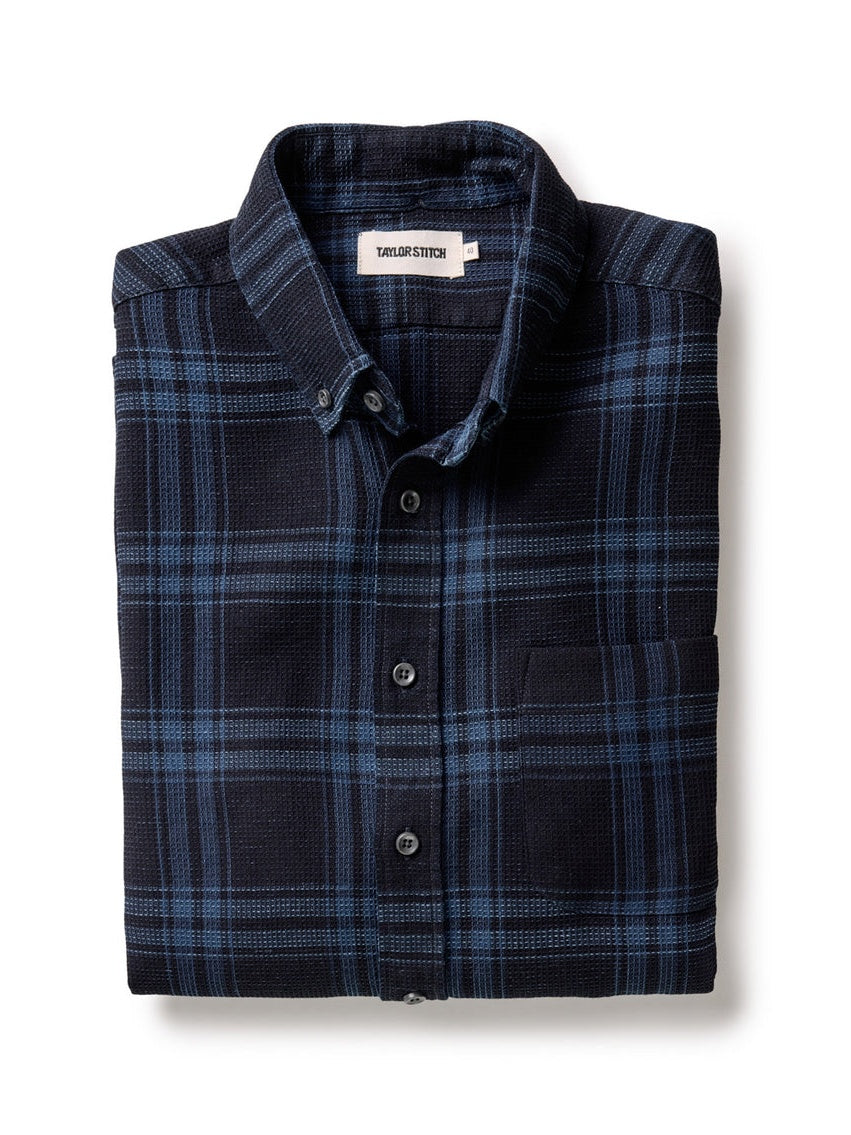 Deep Indigo Plaid Waffle - The Jack